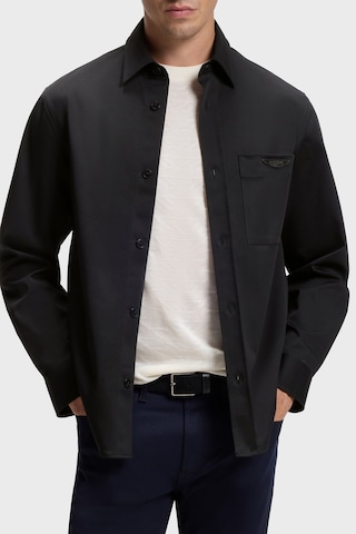 Boss Lgoolu Pamuklu Relaxed Fit Uzun Kollu Gömlek Erkek Gömlek 50567166 001 Siyah SİYAH