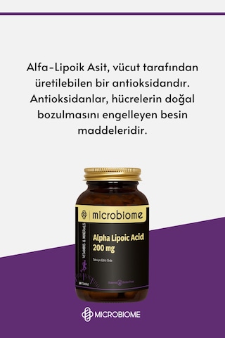 Microbiome Alpha Lipoic Acid 200 MG 30 Tablet