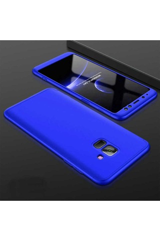 Galaxy Uyumlu A6 2018 Kılıf Zore Ays Kapak Mavi