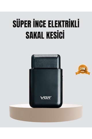 Cosmotex Kompakt Şarjlı Tıraş Makinesi Çift Yönlü Bıçaklı 45 Dakika Kullanım Süreli