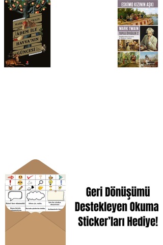 Adem İle Havva Nın Güncesi + Eskimo Kızının Aşkı + Okuma Sticker'ları