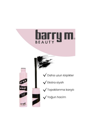 Barry M It's A Wrap Lengthening Tubing Hacim Maskara Ekstra Siyah