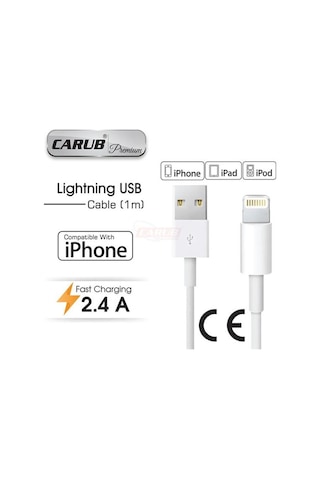 Carub Şarz Kablosu Usb İphone 1mt