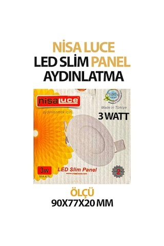 Sıva Altı Led Aydınlatma Paneli 12 Watt Tasarruflu Beyaz Işık