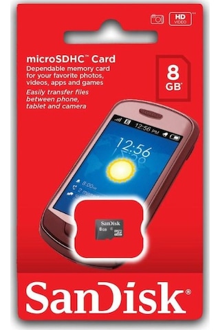 Sandisk SDSDQM-008G-B35 MicroSDHC 8 GB Class 4 Hafıza Kartı