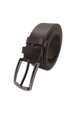 Bawcompany Erkek Kemer Hakiki Deri Kumaş Ve Kanvas Pantolonlar Için Uygun 3.2cm Kahverengi