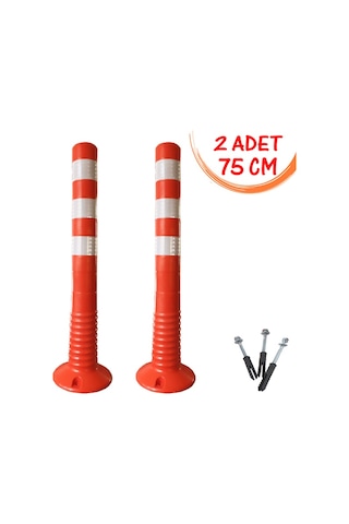 Delinatör 75 Plastik Esnek Ucuz Otopark Araç Delinatörü Yol Duba