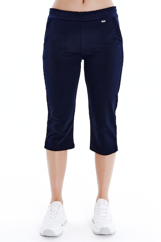 Axxel Kadın Kapri Lacivert Büyük Beden Eşofman Altı K-225 Lacivert