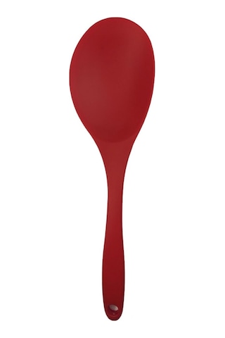 Burcummm Silikon Büyük Yemek Kaşığı Kırmızı