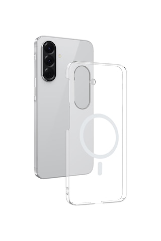 Samsung Uyumlu Galaxy A37 Kamera Korumalı M-safe Şarj Özellikli Şeffaf London Sert Pc Kapak Kılıf Kamera Korumalı Magsafe Şarj Özellikli Lüx Şeffaf London Silikon Kapak