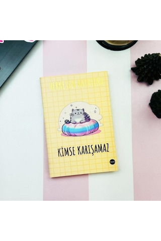 Herkesin Hayatına Kimse Karışamaz Tasarımlı Kırtasiye Seti