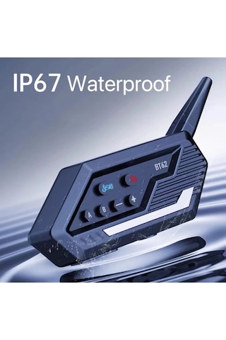 Bt62 Motosiklet Kask Kulaklığı Bluetooth Intercom 2 Intercom Tdrtr