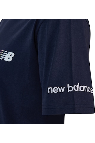 New Balance Nb Lifestyle Erkek T-shirt Mnt1644-avı Lacivert