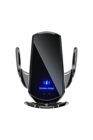 Luckysouk Manyetik Araç Kablosuz Şarj Cihazı, Havalandırmalı Gösterge Paneli Araç Şarj Ünitesi- Siyah Vantuzlu Yok Evet Okbc4p