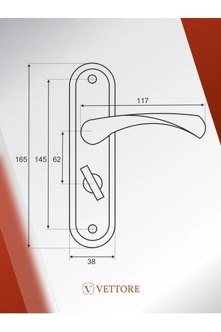 Vettore Altın Kaplamalı Plakada Kapı Kolu 142943423