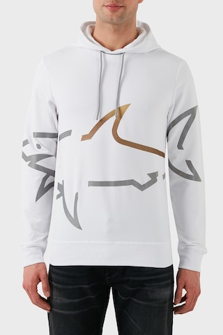 Paul & Shark Erkek Sweat 24411882 010 Beyaz Beyaz