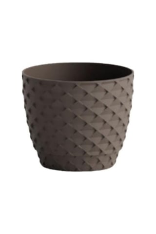 Omnipazar So-kap4 Kapadokya Dekoratif Plastik Saksı 5 Litre No 4 Mocha
