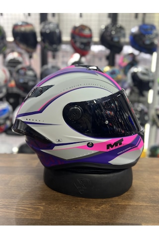 Mt Targo Outside Şeffaf Vizörlü Kask Pembe Xs-
