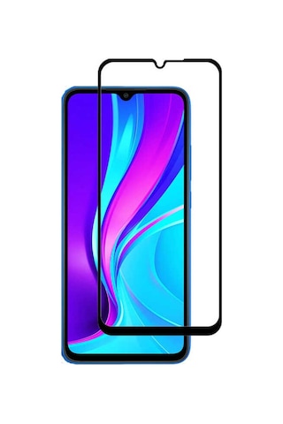 Galaxy A02S Zore Kenarları Kırılmaya Dayanıklı Cam Ekran Koruyucu Siyah (532580376)