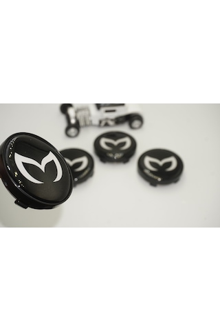 Mazda Batman Logo Jant Göbeği Kapak Seti  60mm