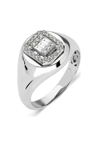 Nochediamond 0,20 Karat Baget Pırlanta Yüzük-323