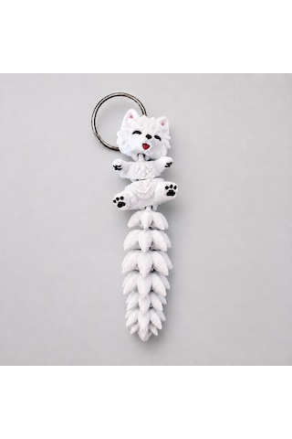 Hareketli Samoyed Figür 3d Baskı Eklemli Tasarım Hareketli Samoyed Figür 3d Baskı Eklemli Tasarım
