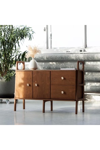 Woodesk Valle, Ahşap, Dolap Ve Konsol, 120x90, Tik Renk