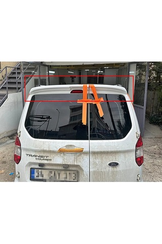 Ford Courier Çift Kapak Spoiler - Boyasız - Plastik 2013 - 2024