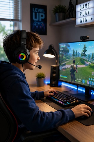 Oyuncu Kulaklığı Mikrofonlu Rgb Led Işıklı 3.5mm Type-c Pc Ps Xbox Uyumlu