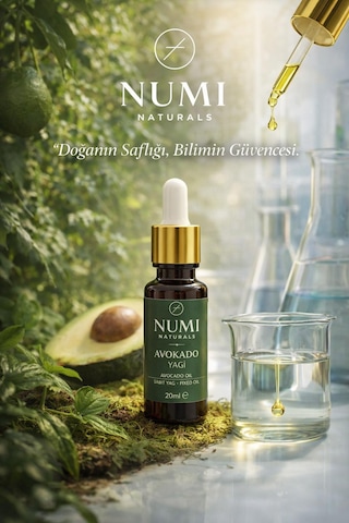 Avokado Yağı 20 Ml Soğuk Sıkım Saf Avokado Yağı Cilt, Saç Ve Bakım Yağı
