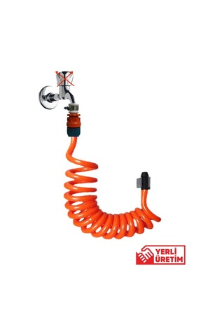 Plasyay Spiral Wc Banyo Veranda Yıkama Hortum Seti