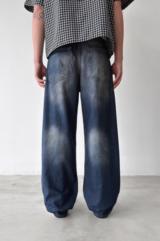 Flaw Lazer Soldurma Efektli Regular Jean-29580 İndigo