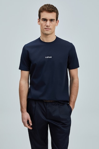 Lufian Marcus Modern Grafik T- Shirt Lacivert Lacivert 111020235100200 Lacivert