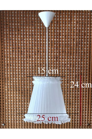 N-52 Beyaz Organze Yatak Odası Çocuk Ve Bebek Odası Avize Beyaz Beyaz