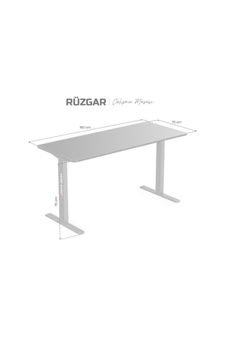 Rüzgar Çalışma Masası Siyah 160x70 Cm Çok Renkli