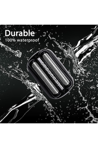 Braun Series 3 Yedek Başlık 21b 3010s, 3040s, 5409 İçin Braun S3 Islak Ve Kuru Yedek Başlık İle Uyumlu 21b Yedek Tıraş Bıçağı