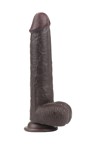 Lilitu Shop Lovetoy Yeni Nesil Çift Katmanlı 23 CM Realistik Zenci Dildo Penis