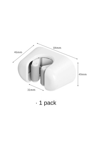 Fosenze Duvar Montajlı Süpürge Tutucu, Çivi Yok Kurulum, Anti-kayma Rollbar Tasarımı, Banyo/mutfak Uygun, Beyaz Pp Malzeme