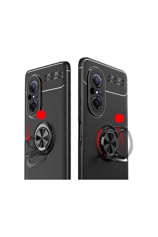 Huawei Nova 9 Se Kılıf Yüzüklü Magnetli Ravel Case Kapak