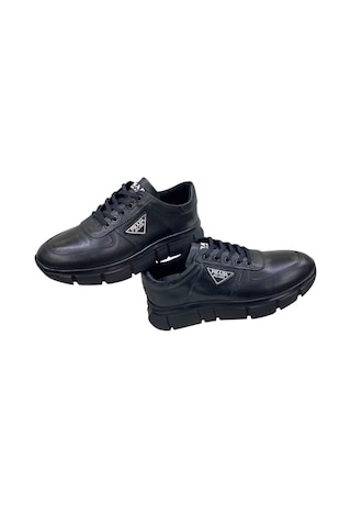 Sula Erkek Bağcıklı Deri Siyah İçi Sıcak Astar Poli Taban Casual Ayakkabı