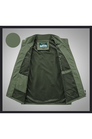 Çok Cepli, Hafif Ve Rahat Çok İşlevli Yelek Siyah