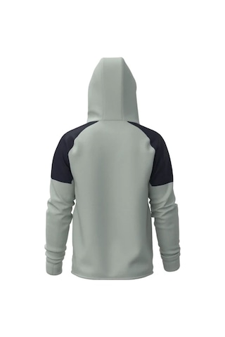 Mizuno Athletics Rb Erkek Kapüşonlu Fermuarlı Sweatshirt Gri / Lacivert Çok Renkli