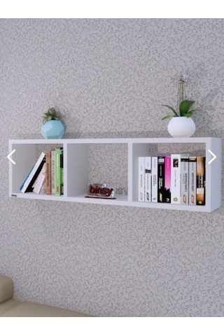 Yatay Raf ,dekoratif Raf,aksesuar Raf Kitaplık Beyaz