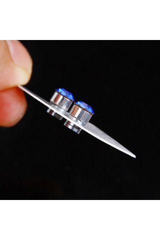 Vkemall Sağlıklı Manyetik Taş Küpe - Şık Ve Fonksiyonel Vücut Bakım Aksesuarı 6mm Siyah