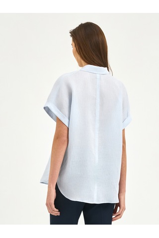 Karaca Kadın Comfort Fıt Gömlek-mavi 12.25s.04.029 Mavi