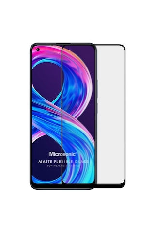 Oppo Realme 8 Pro Seramik Matte Flexible Ekran Koruyucu Siyah