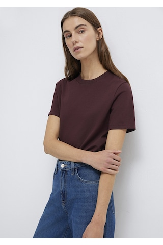Mavi - Kahverengi Basic Tişört 1613788-70223 Kahverengi