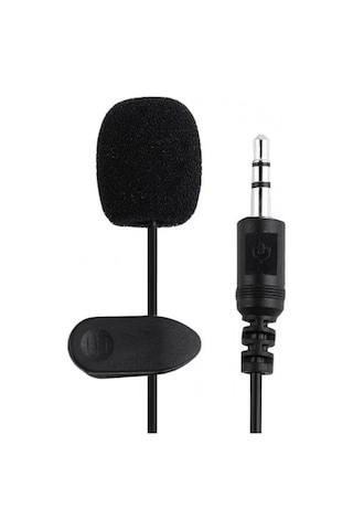 Yaka Mikrofonu 3.5mm Stereo Yaka Mikrofonu 3m Kablolu Mikrofon