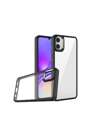Zore Galaxy Uyumlu A05 Kılıf Flora Kapak - Mavi Mavi