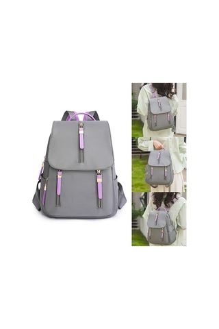 Ganzhoushop Moda Sırt Çantası Öğrenci Okul Çantası Çift Askılı Omuz Çantası Kız Seyahat Çantasıgri Çok Renkli